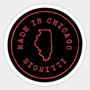 Made in Illinois T-Shirt Sticker